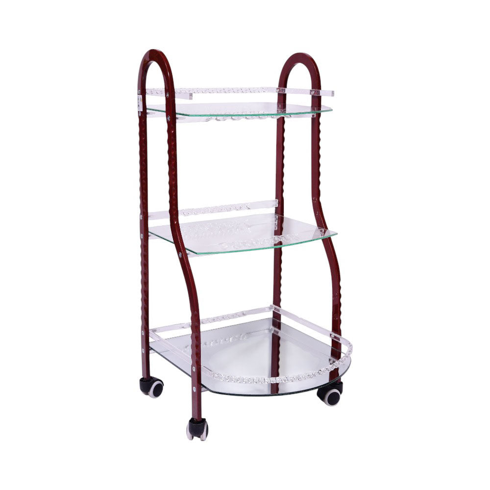 TELEPHONE STAND ACRYLIC 39 BROWN/WHITE Default Title - MamasJan Household