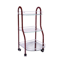 TELEPHONE STAND ACRYLIC 39 BROWN/WHITE Default Title - MamasJan Household