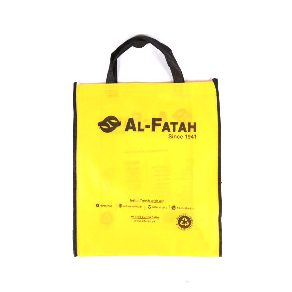 BAG NON WOVEN YELLOW WITH BLACK HANDLE Default Title - MamasJan Grocery Nonfood