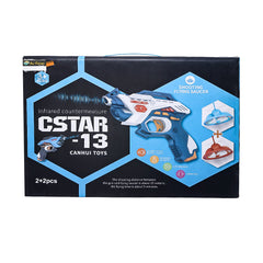 Bb8813H2 Flying Saucer Shooting Gun Default Title - MamasJan Toys