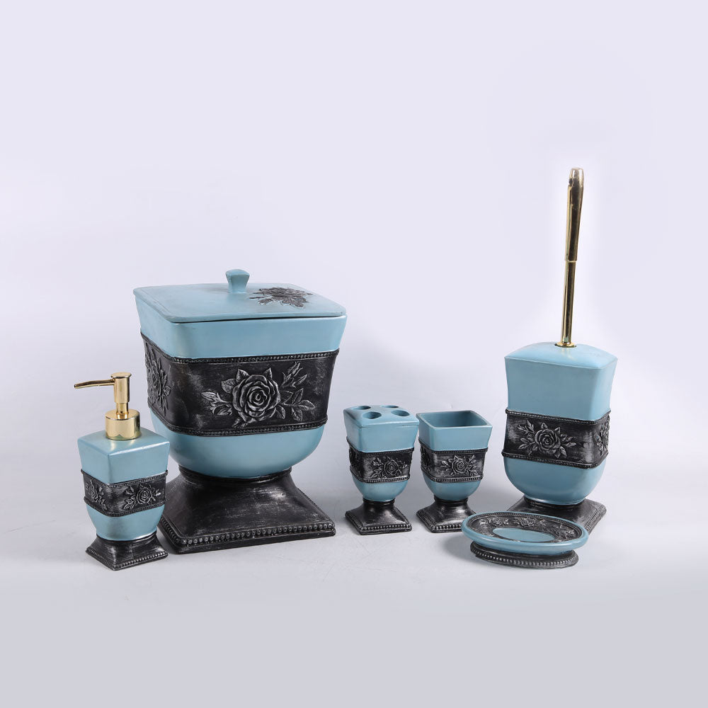 BATH ROOM SET 6PC IR SZ8160 Default Title - MamasJan Decoration