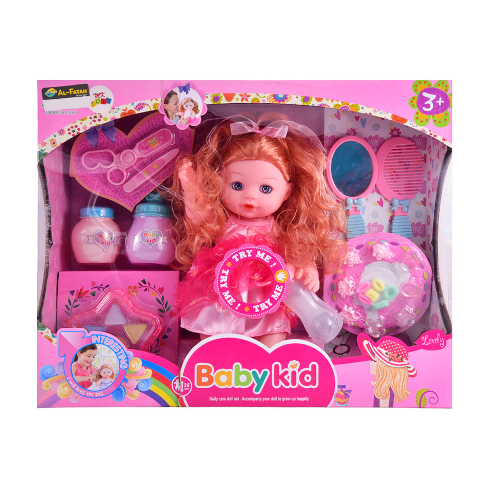 181412 BABY KID DOLL WITH ACCESSORIES Default Title - MamasJan Toys