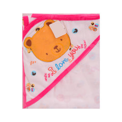 BABY COTTON WRAPPING SHEET WITH HOOD MS-20 HI-14 Default Title - MamasJan KidsWear