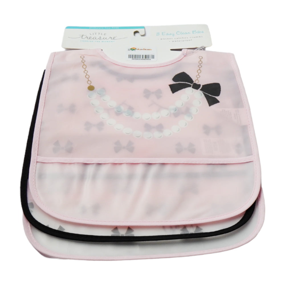 BABY PLASTIC BIB 3PC SET MS-20 14 Default Title - MamasJan KidsWear