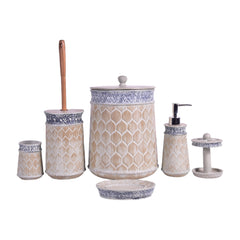 BATHROOM SET 6PC IR SMS-703 Default Title - MamasJan Decoration