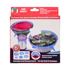 BOWL LID 6PC SET SILICONE Default Title - MamasJan Crockery