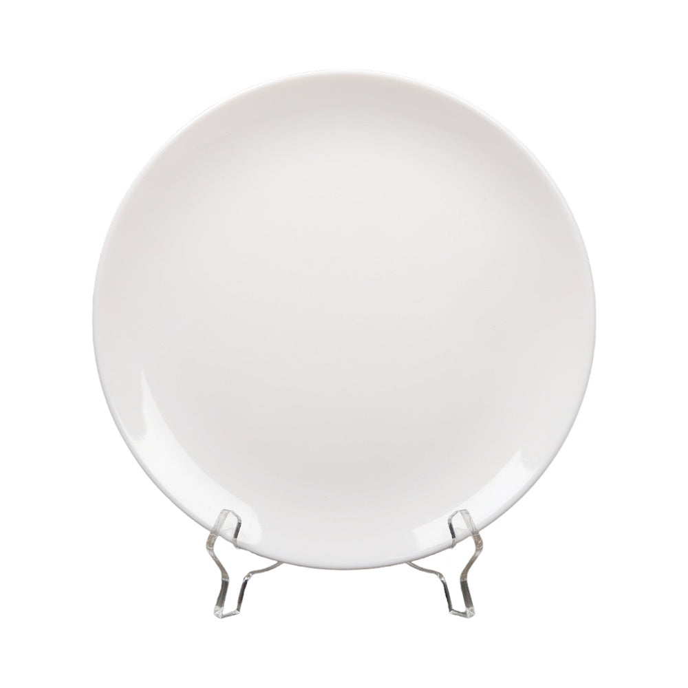 DINNER PLATE MOON PEARL WHITE Default Title - MamasJan Crockery