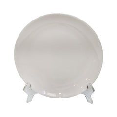 PLATE QUARTER MOON PEARL WHITE Default Title - MamasJan Crockery