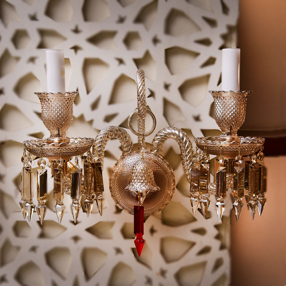 WALL LIGHT IR 86300 2L GOLDEN Default Title - MamasJan Furniture