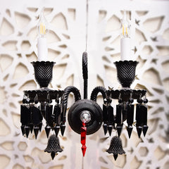WALL LIGHT IR 86300 2L BLACK Default Title - MamasJan Furniture