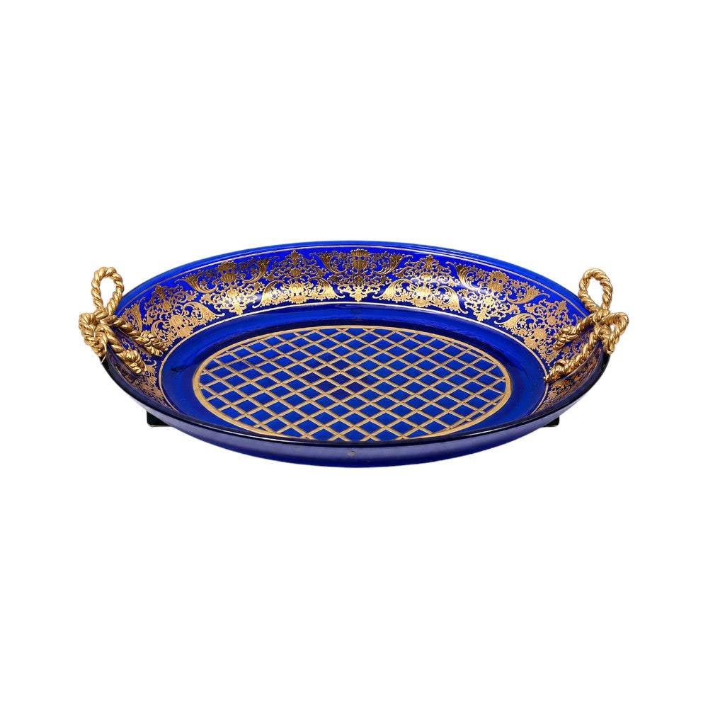 BATHROOM CRYSTAL BRASS TRAY Y105063 J322-SH003/C59-1 Default Title - MamasJan Decoration