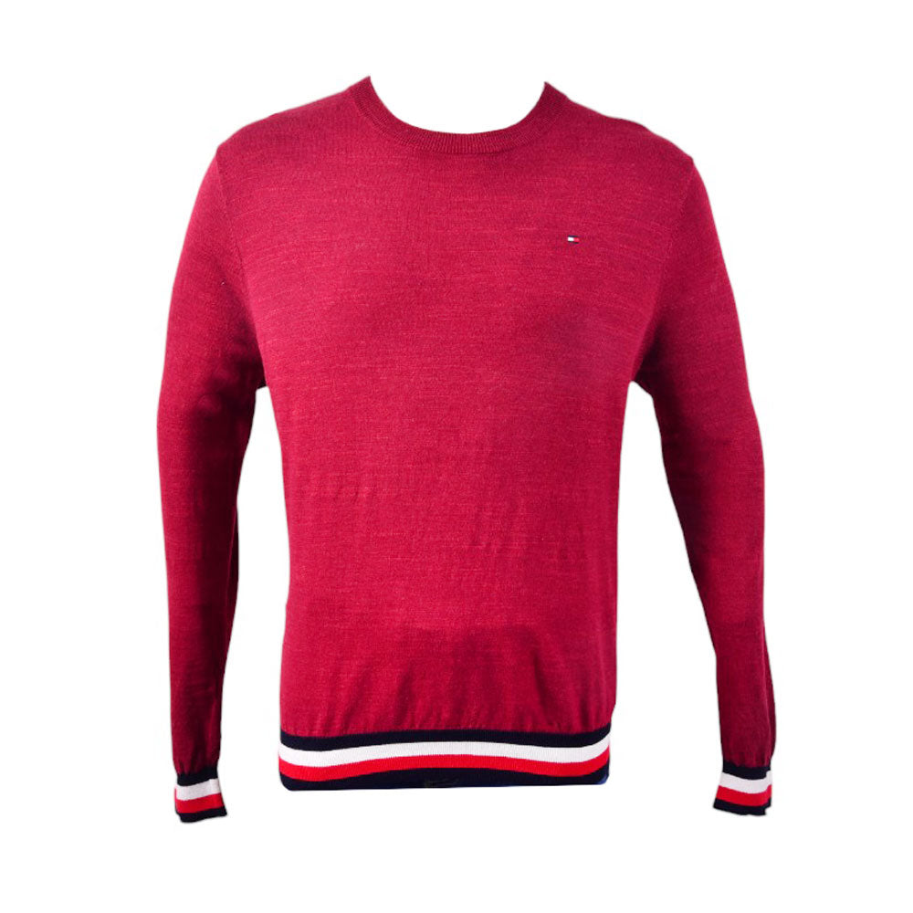 TH L/S CREW NECK SWEATER 78E975897 MRN-L- IRW 20 L - MamasJan mens wear