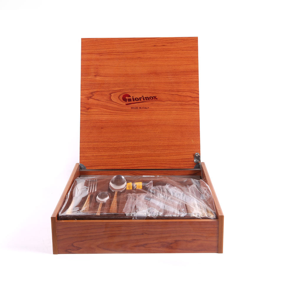 CUTTLERY SET GIORINOX 24PC COCCO GOLD 6998-24 Default Title - MamasJan Crockery