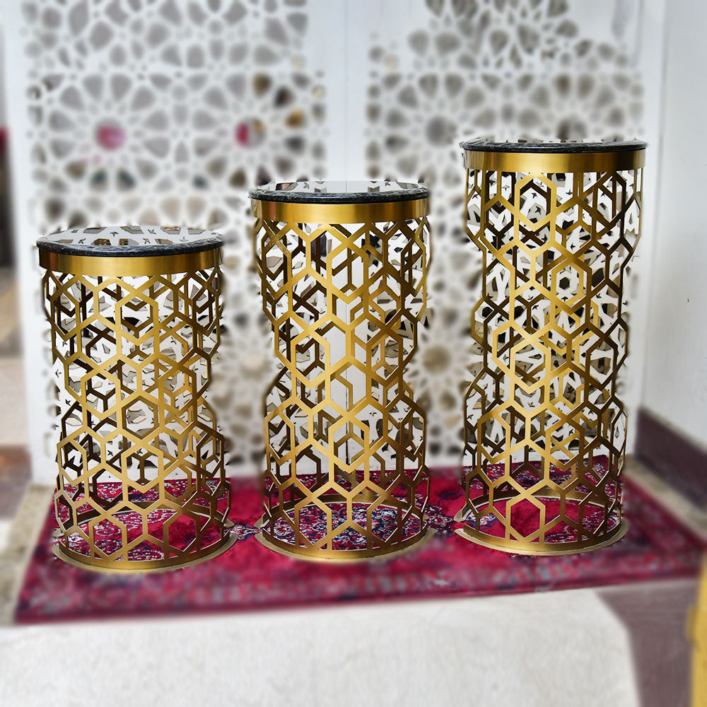 TABLE FLOWER STAND IR FL-006 Default Title - MamasJan Furniture