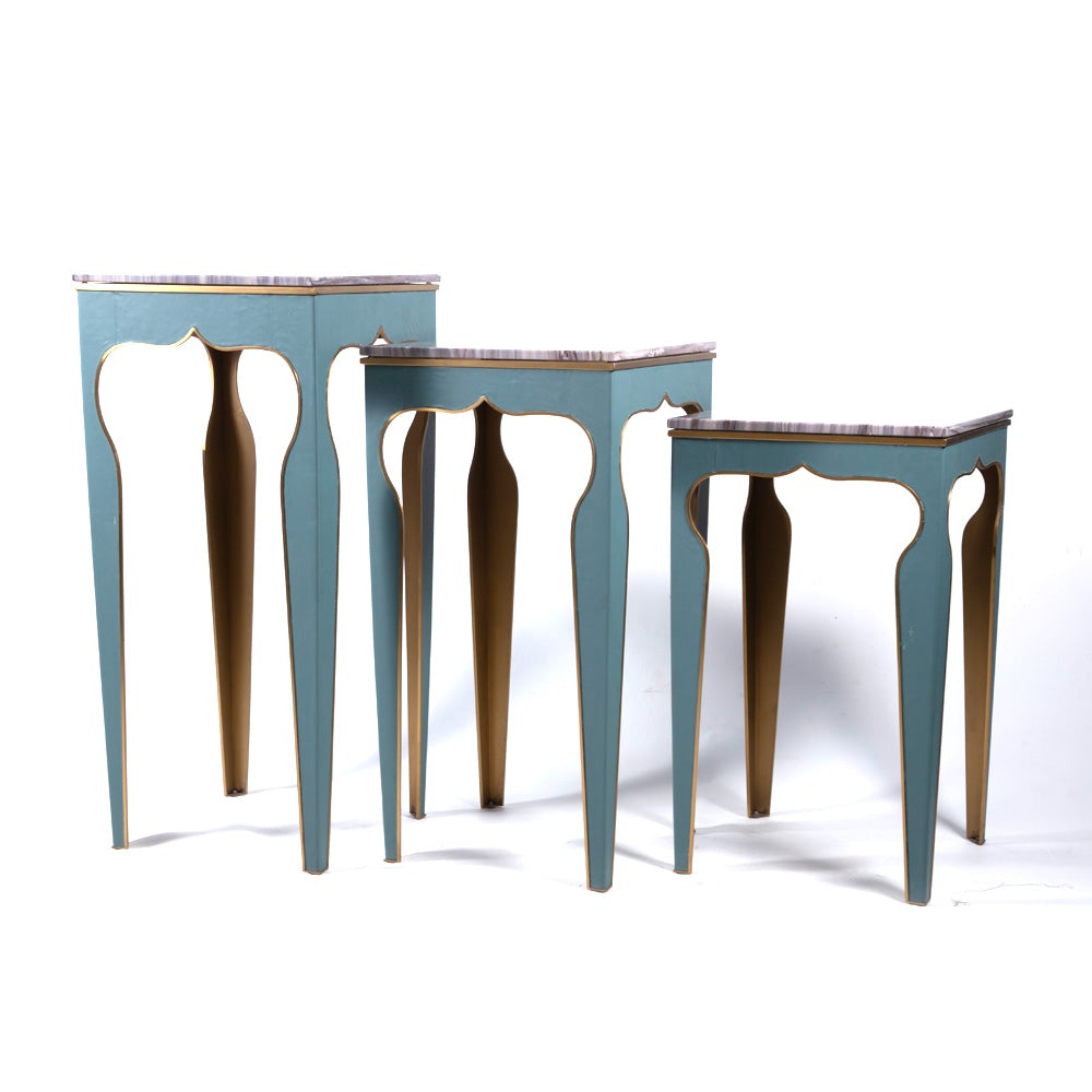 Flower Stand Table 3Pc Set Ir Cl-123 Default Title - MamasJan s
