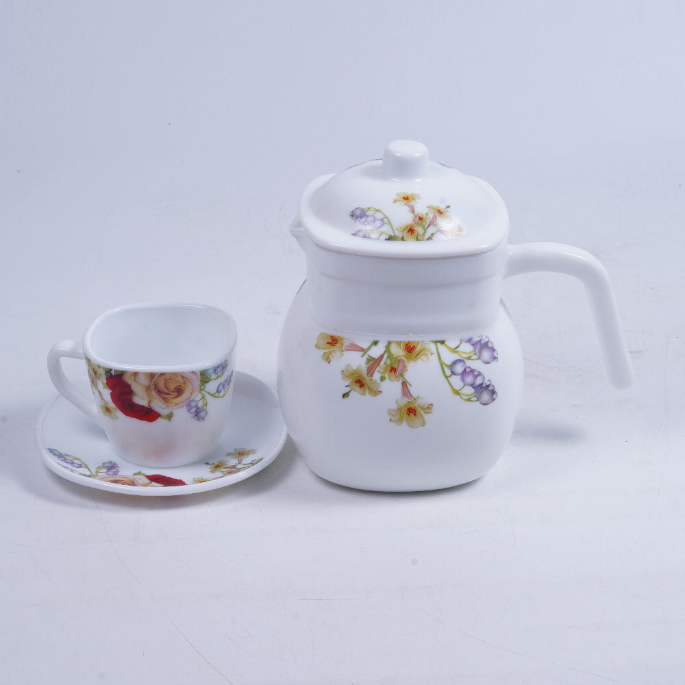 DINNER SET SQUARE MARBLE 72PC HZ965 Default Title - MamasJan Crockery