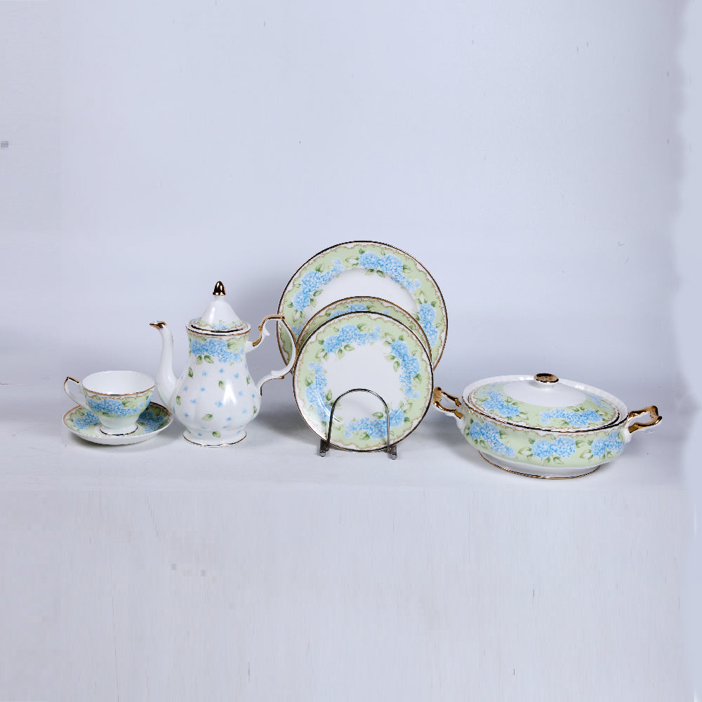 DINNER SET BONE CHINA 61PC KH03 Default Title - MamasJan Crockery
