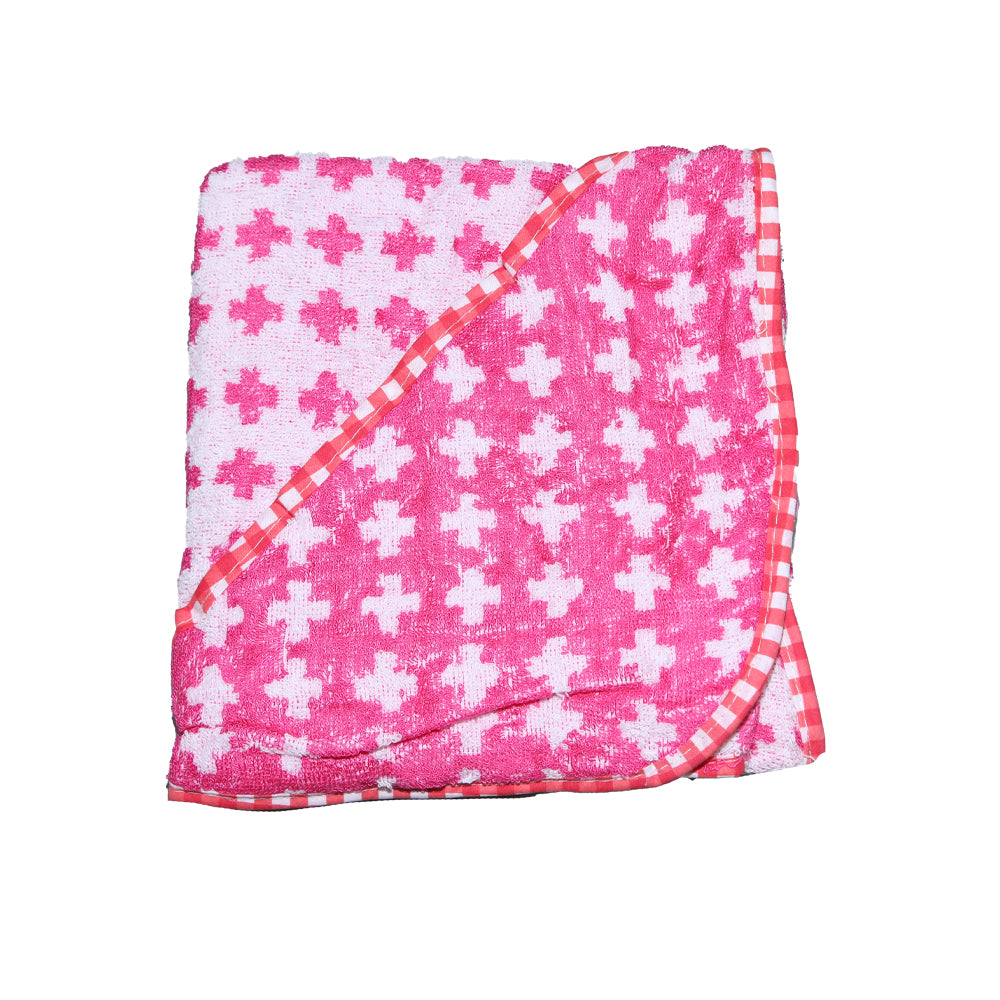 BABY BATH TOWEL HOODED 9746-3 DBX SU-21 Default Title - MamasJan KidsWear