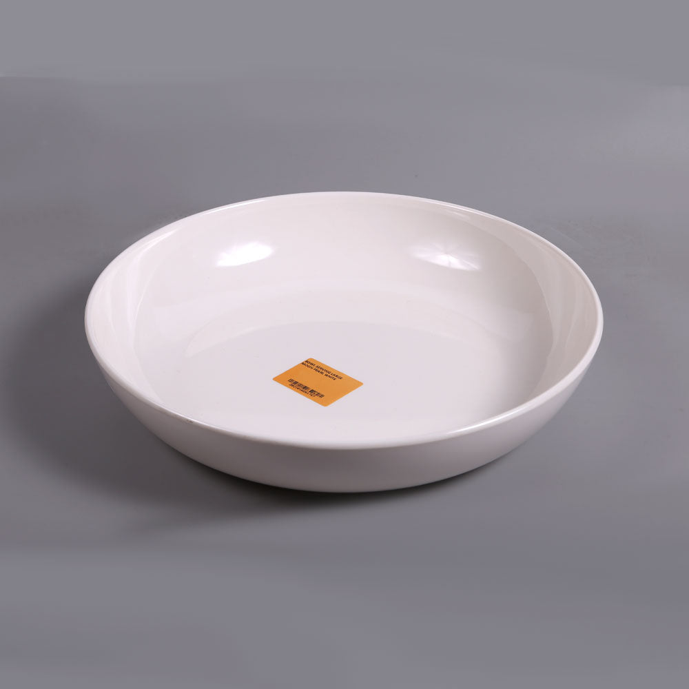 BOWL SERVING LARGE MOON PEARL WHITE Default Title - MamasJan Crockery