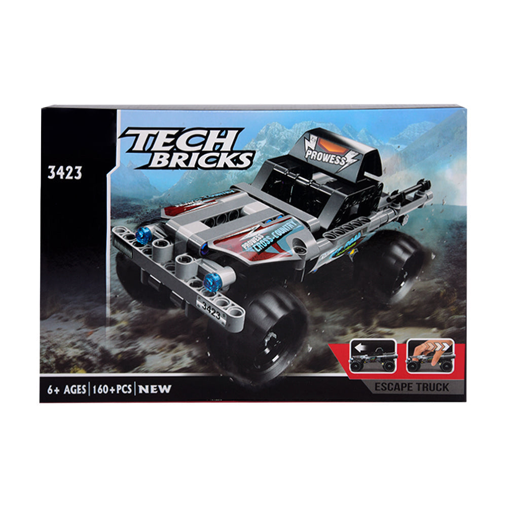 3423JISI BRICKS ESCAPE TRUCK BLOCK SET 160PCS (6+ YEAR) A.I Default Title - MamasJan Toys