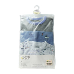 BOYS L/S 3PC SLEEP SUIT M & P IR SU-21 9-12M Default Title - MamasJan KidsWear