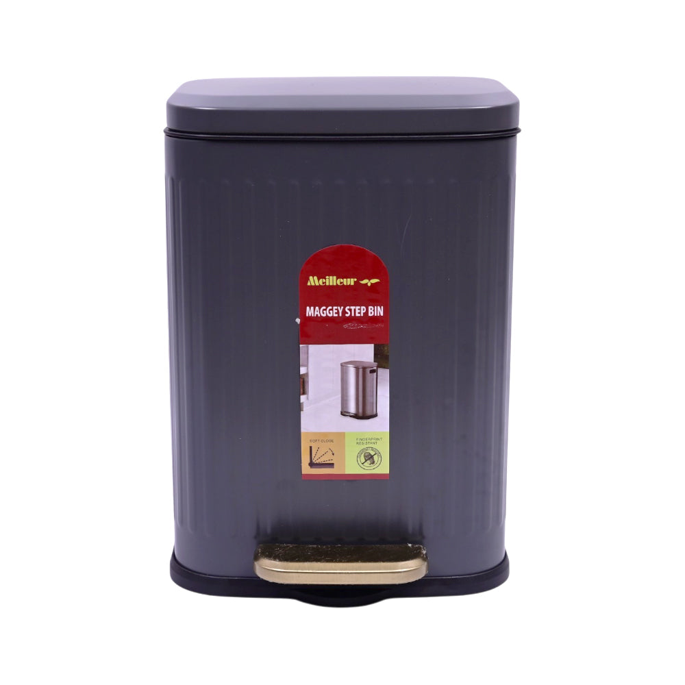 DUST BIN IR 6LTR JFF186L BLACK Default Title - MamasJan Crokcery