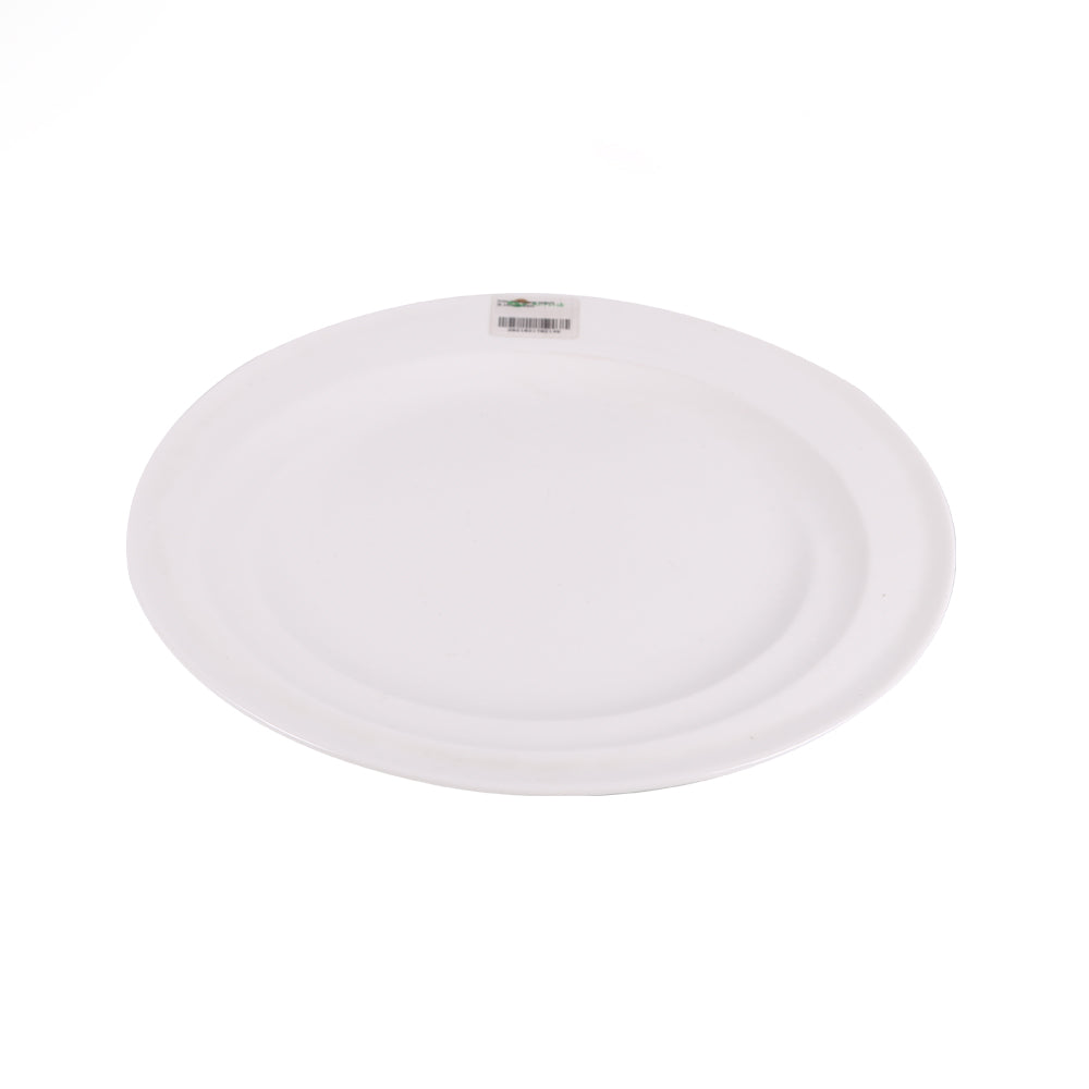 DISH PORCELAIN WHITE IR 14INCH G045 Default Title - MamasJan Crockery