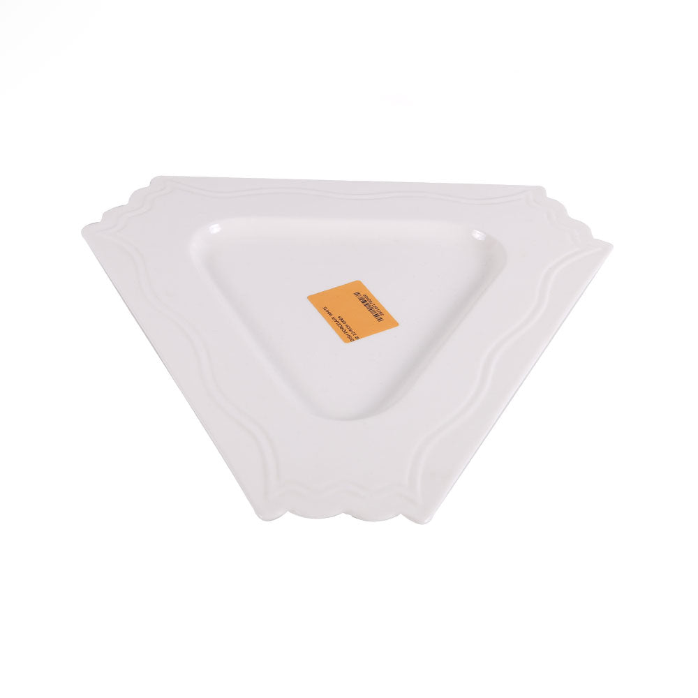 DISH PORCELAIN WHITE IR 12INCH G069 Default Title - MamasJan Crockery