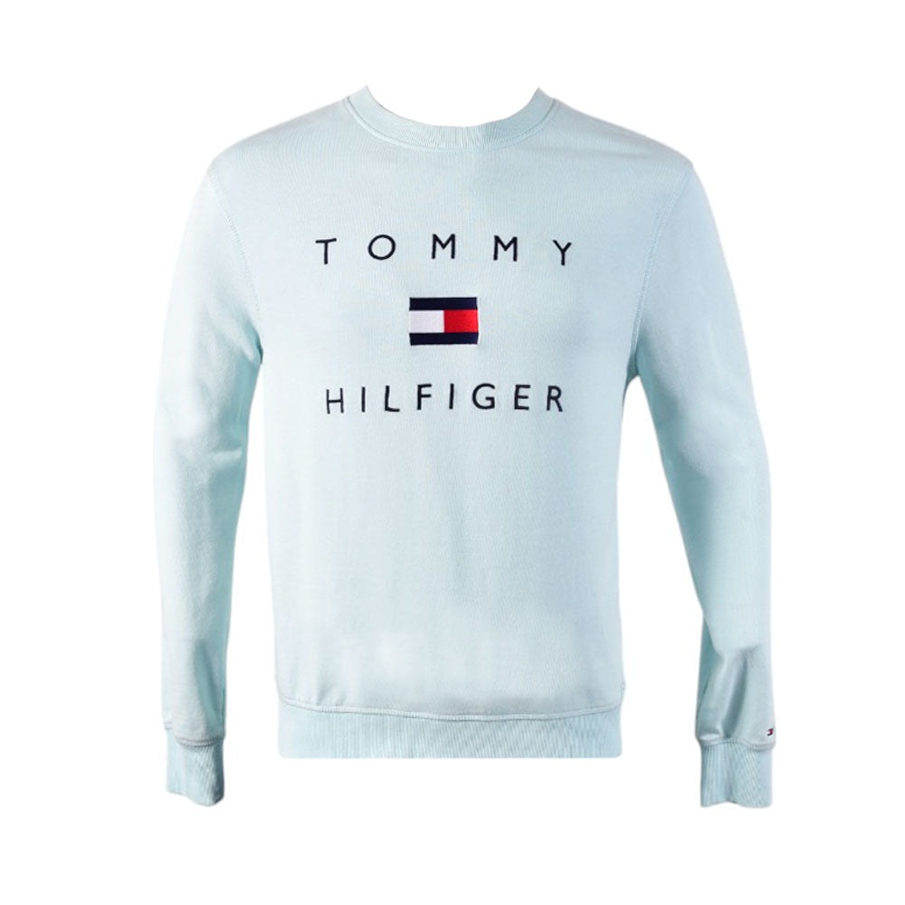 TH MEN L/S SWEAT SHIRT 78J2-282-331 AQUA XL (MZ) XL - MamasJan mens wear