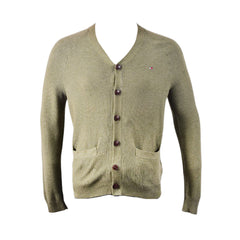 TH MEN L/S CARDIGAN 78E6781305 GREEN L (IR) M - MamasJan mens wear