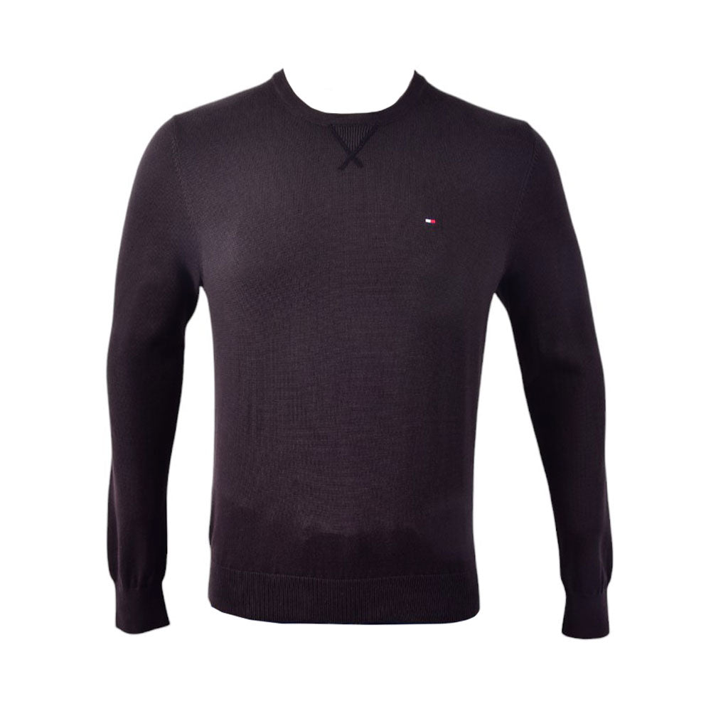 TH MAN L/S R-NECK SWEATER 78J3330 BLK L ( IR ) XL - MamasJan mens wear