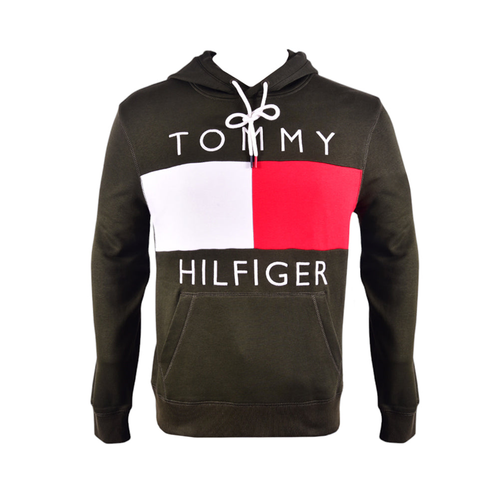 TH MAN L/S HODDIE 78F4485 GRN M ( IR ) XL - MamasJan mens wear