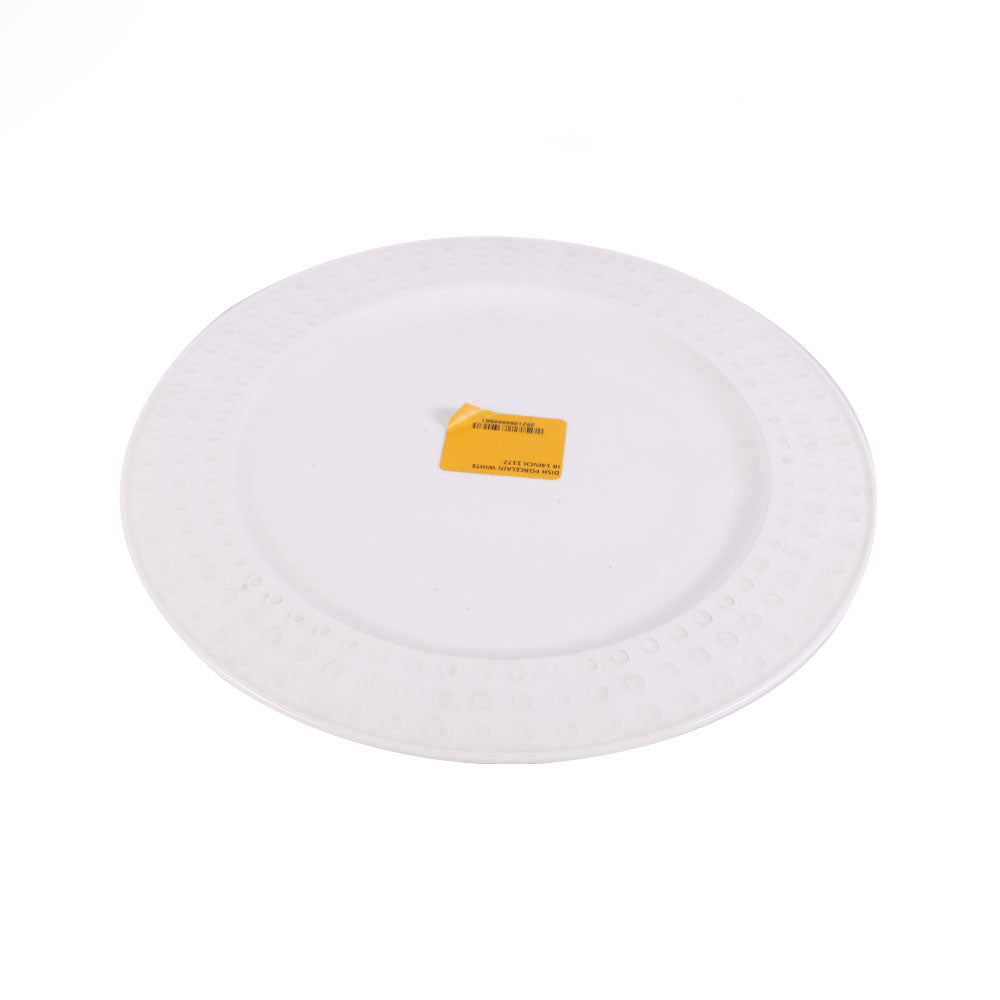 DISH PORCELAIN WHITE IR 14INCH 1172 Default Title - MamasJan Crockery
