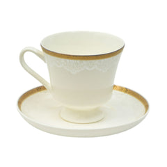 CUP & SAUCER BONE CHINA JH002 TMC (Pack of 6) Default Title - MamasJan Crockery