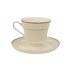 CUP & SAUCER BONE CHINA JH009 TMC (Pack of 6) Default Title - MamasJan Crockery