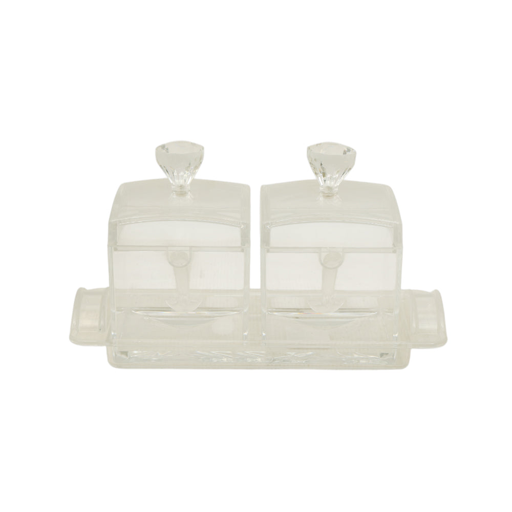 JAM POT SET 2PC ACRYLIC IR F2909 Default Title - MamasJan Crockery