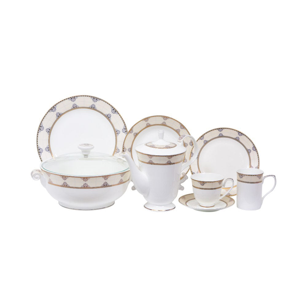 DINNER SET JOHNWOOD 71PC B19CA02G Default Title - MamasJan Crockery