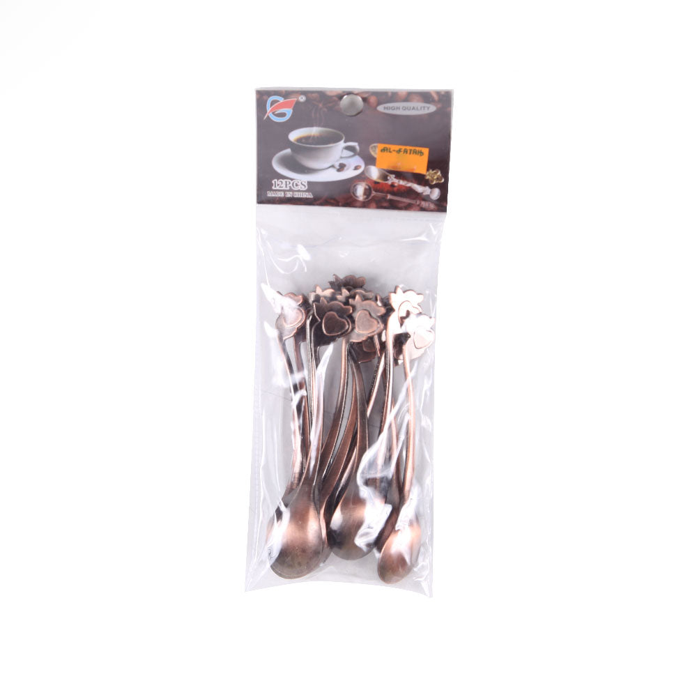 COFFEE SPOON ANTIQUE 12PC SET 133 Default Title - MamasJan Crockery