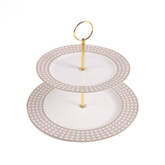 DISH CAKE ROYAL BISTRO 2TIRE DO01-2CP Default Title - MamasJan Crockery