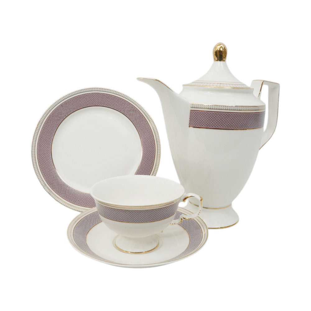 TEA SET ROYAL BISTRO 24PC J1818-103A Default Title - MamasJan Crockery