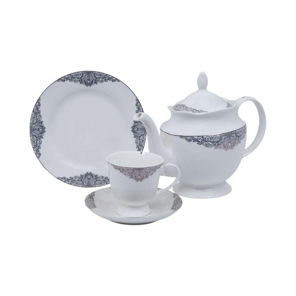 TEA SET 24PC BONE CHINA HS004 AW Default Title - MamasJan Crockery