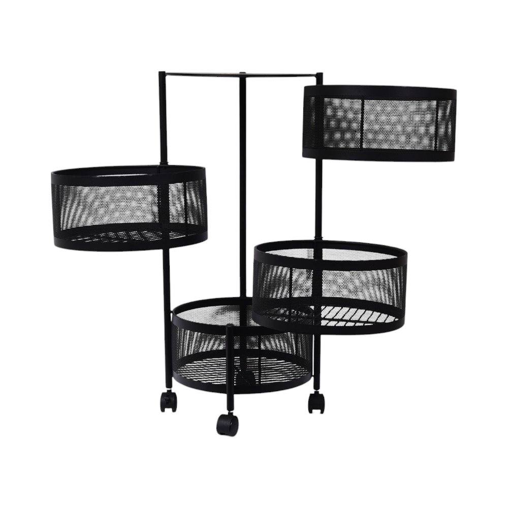 KITCHEN TROLLEY 4TIRE IR ROUND 7000009-4 Default Title - MamasJan Crockery