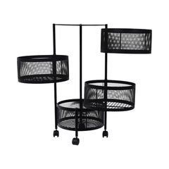 KITCHEN TROLLEY 4TIRE IR ROUND 7000009-4 Default Title - MamasJan Crockery