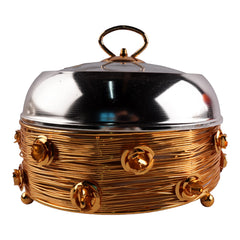 BOWL CANDY GOLDEN SILVER DT11MSG Default Title - MamasJan Crockery