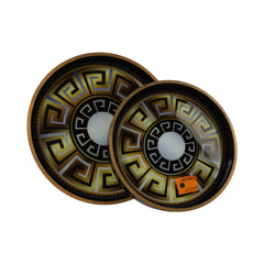 TRAY SET 2PC WOODEN ROUND IR 2835-8 Default Title - MamasJan Crockery