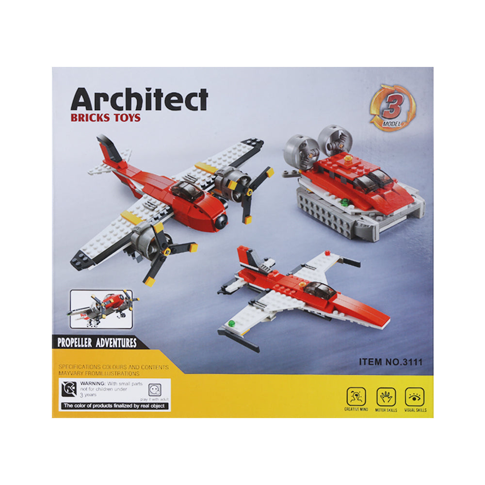 3111 JISI ARCHITECT PLANE BLOCK Default Title - MamasJan Toys