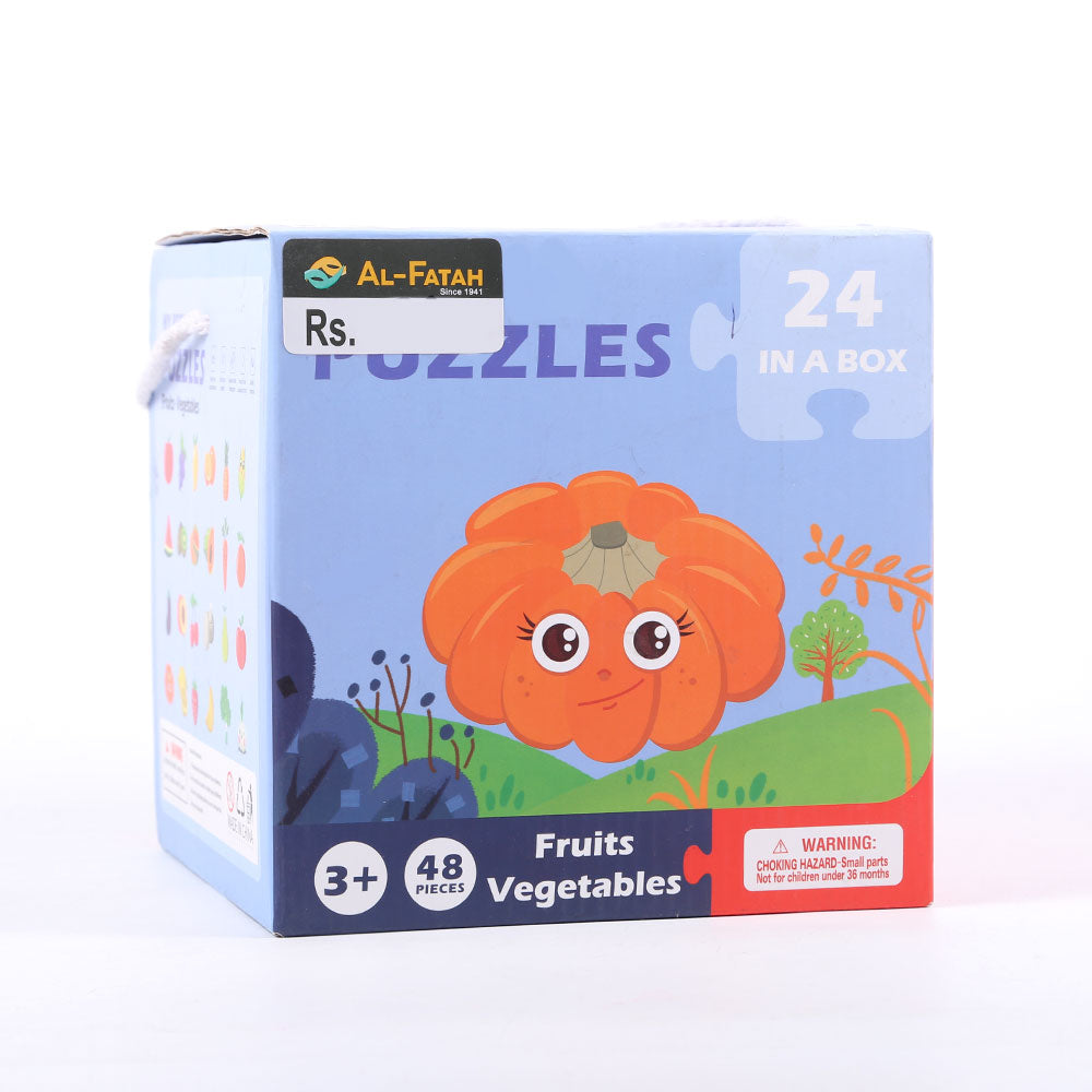 MB035-3 MY BEST FRUITS & VAGTABLE PUZZLES IR (3+ YEAR) Default Title - MamasJan Toys