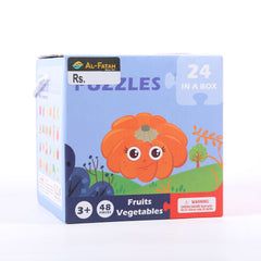 MB035-3 MY BEST FRUITS & VAGTABLE PUZZLES IR (3+ YEAR) Default Title - MamasJan Toys