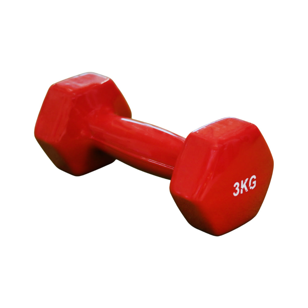 EXERCISE DUMBELL 3KG IR COLORFUL LM-4051 Default Title - MamasJan Sports & fitness