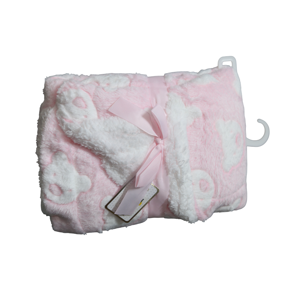 BABY FLEECE WRAPPING SHAWL HOODED IR CLBL34 MW-21 Default Title - MamasJan KidsWear
